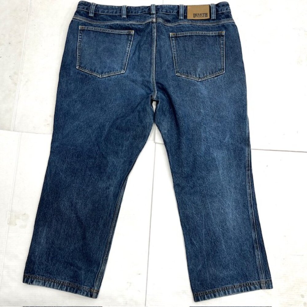 VGT Duluth Trading Co.  Flex  Men  Blue Denim  Jeans  44"" x28" 100% cotton(41)